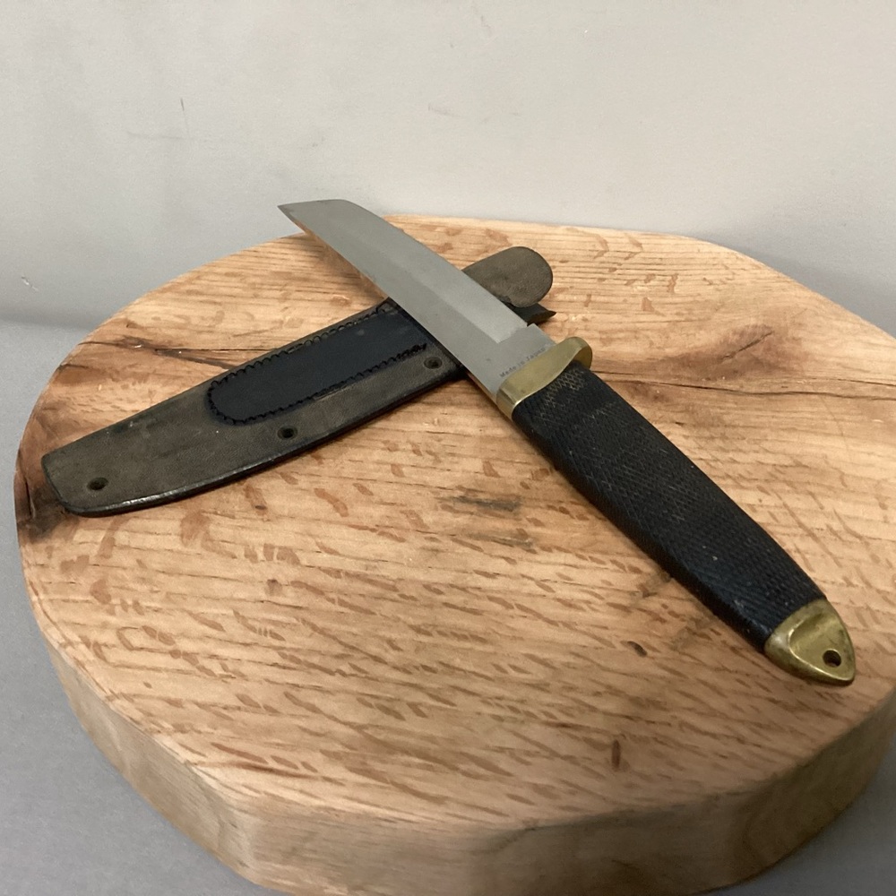 🟡 Vintage - Made in Japan - Tanto Knife by Cold Steel Ventura Calif. w/ Sheath - Picture 6 of 15